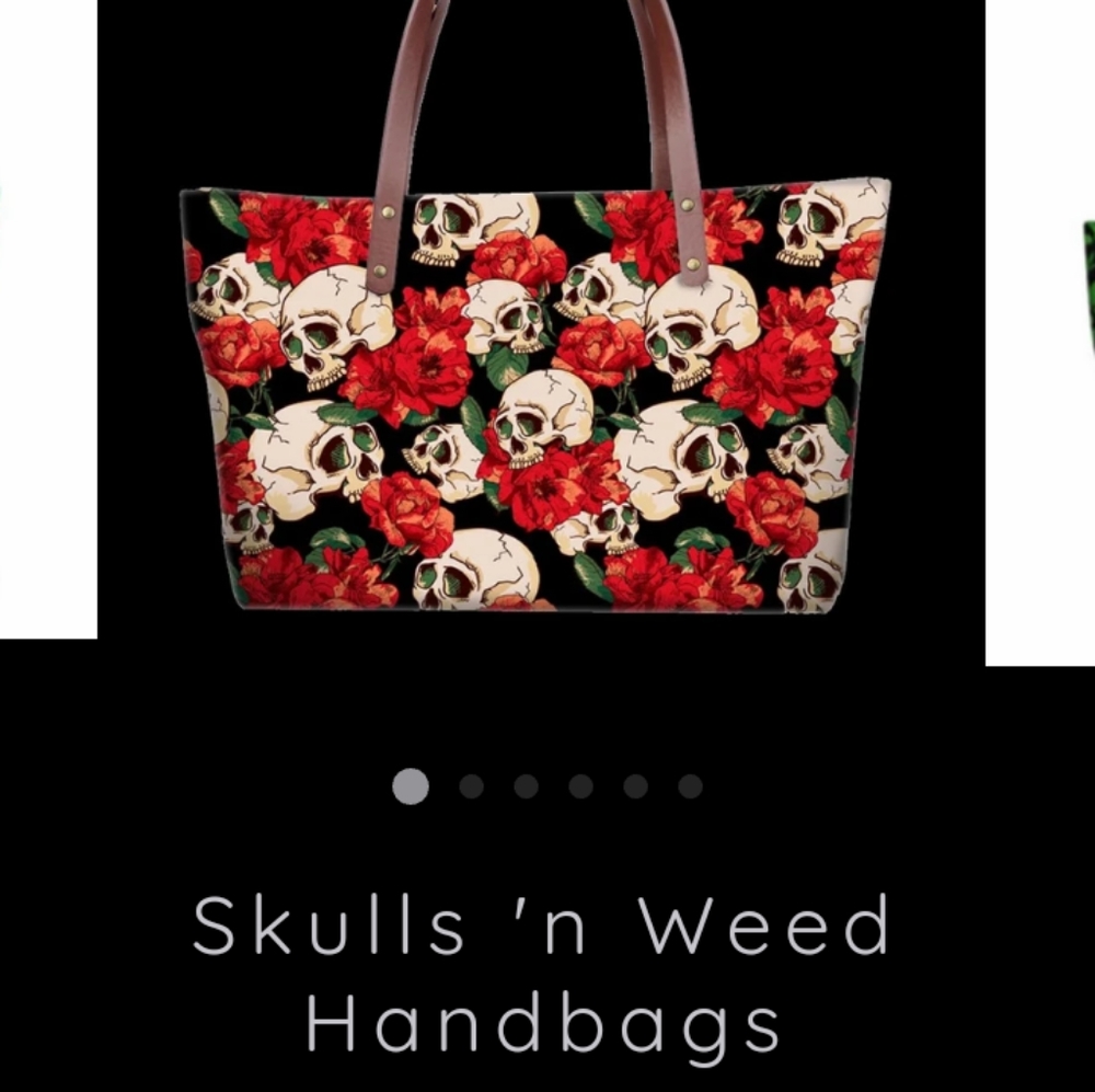 REBEL SKULL & WEEDS HANDBAGS